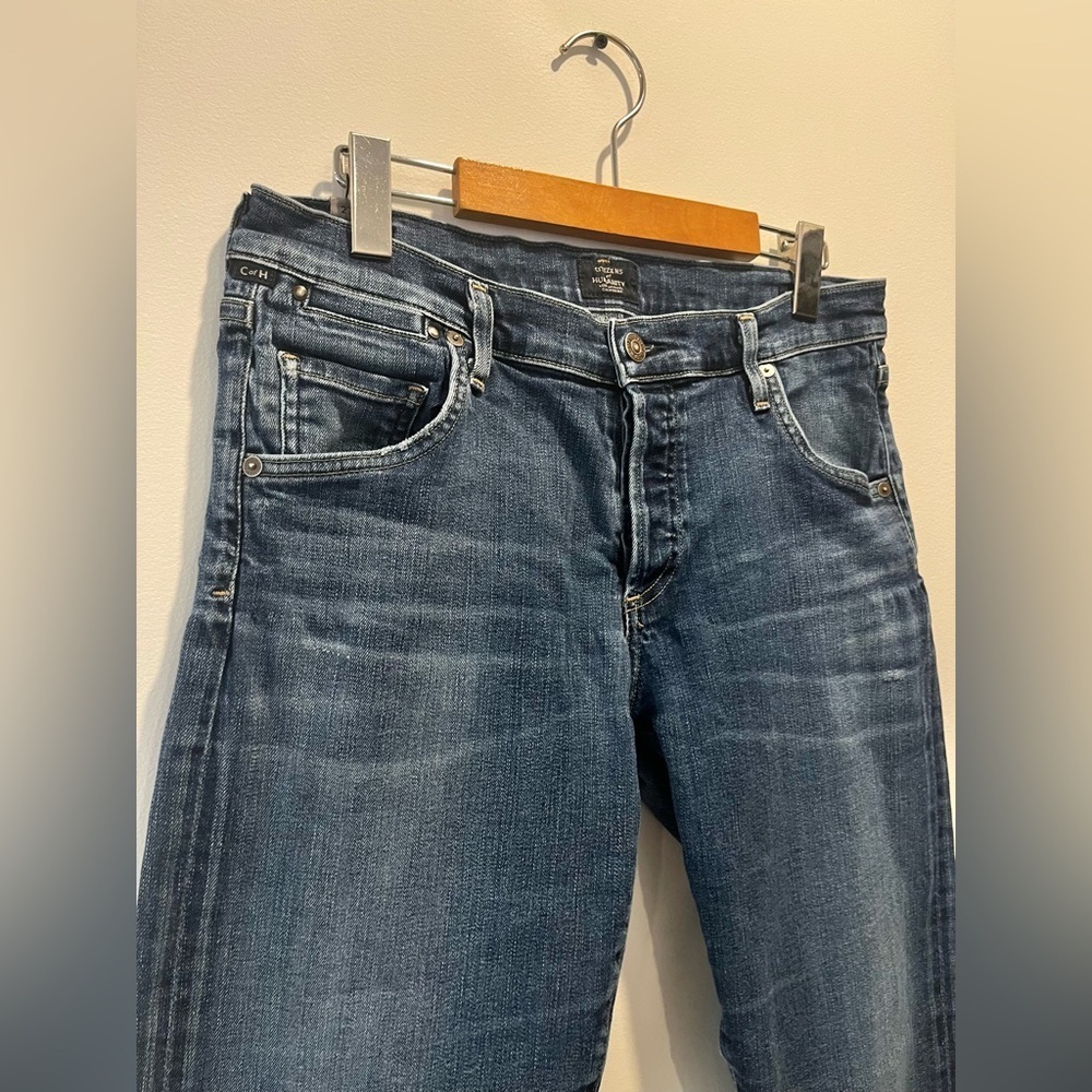 Citizens of Humanity Emerson Slim Boyfriend Midrise Relaxed Crop Blue Ridge Jean - Picture 7 of 9
